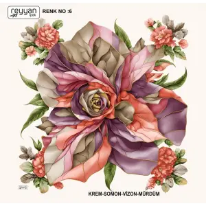 Reyyan İpek 100 cm Oyalık Yazma (ryyn-398-04)