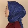 Locella El Dikişli Dijital Soft Eşarp Lacivert Serisi-soft15-07