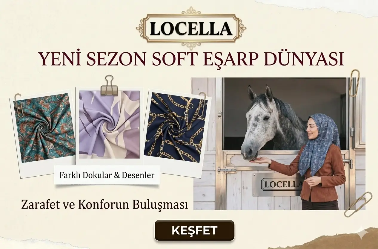 Locella Dijital Soft Eşarp