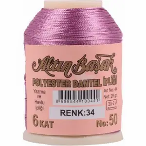 Altınbaşak 20 Gram Polyester Oya İpi (Renk:34)