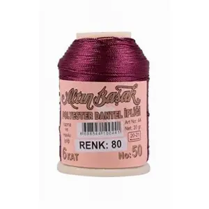 Altınbaşak 20 Gram Polyester Oya İpi (Renk:80)