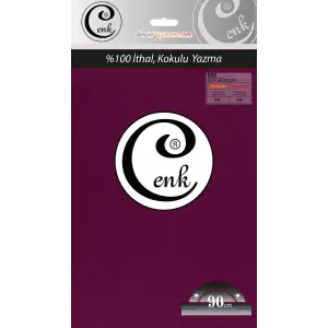 Cenk 90 Cm Düz Renk Açık Mürdüm Yazma (90cm-032)