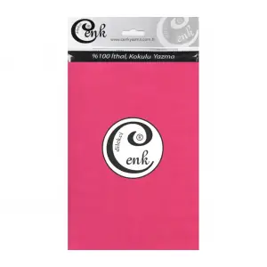 CENK DÜZ 90cm Şeker Pembe TEKLİ POŞET YAZMA (90cm-338)