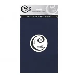 Cenk Yazma 90cm Düz Lacivert Tekli Poşet Yazma (90cm-455)