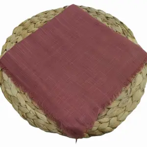 Soft İpek Düz Flamlı Keten Eşarp (FE424-10)