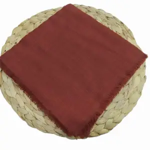 Soft İpek Düz Flamlı Keten Eşarp (FE424-14)