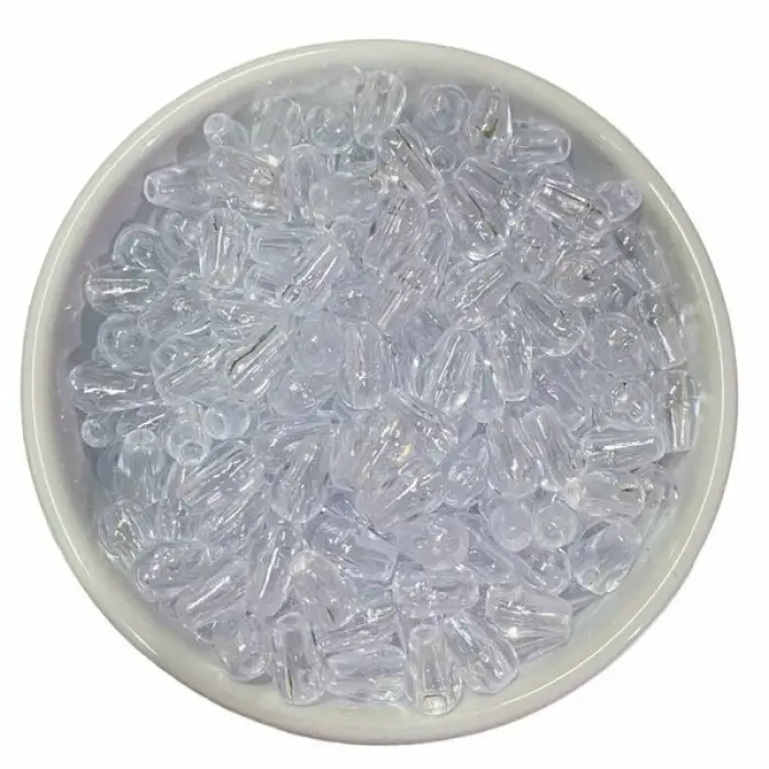 50 gram Paket Şeffaf Armut Kiraz Boncuğu (bck05-05)