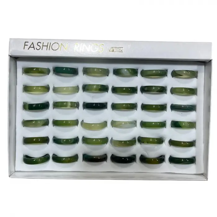 36’lı Bayan Orjinal Akik Yüzük (yzk14)