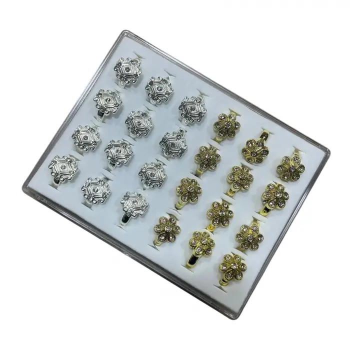 24li Bayan Taşlı Yüzük (yzk08)