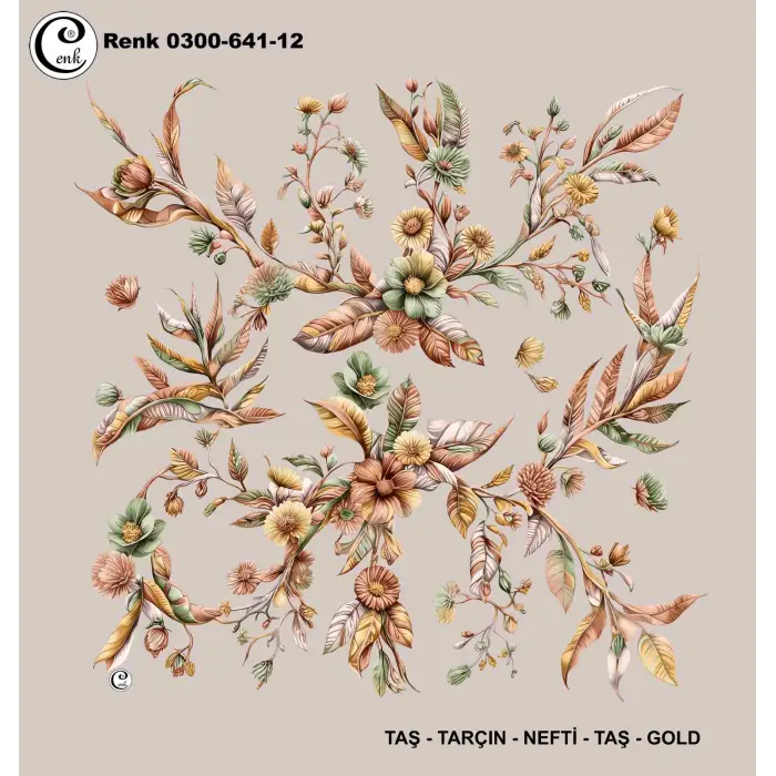 Cenk 100cm Oyalık Yazma (Cnk-641-12)