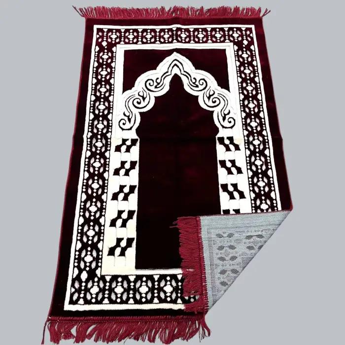 700 gram 1. Kalite Kadife  Halı Seccade (hsc09)