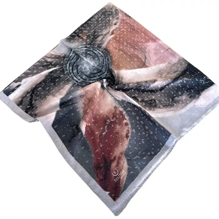 Belinda Desenli Bambu Kraş Eşarp (BKR9410)