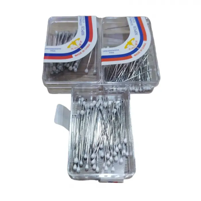 Beyaz Toplu Eşarp iğnesi 20 Adet (İG01-04)