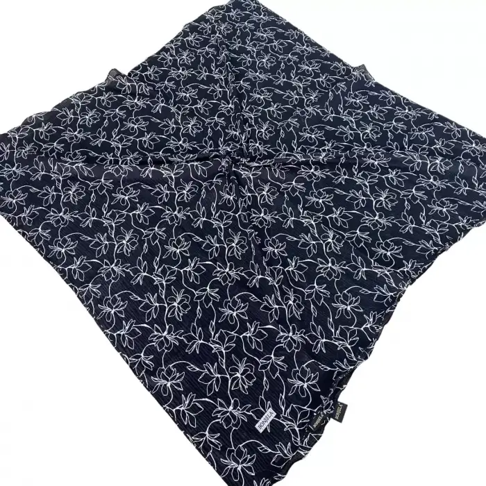 Bonjela Desenli Siyah-Beyaz Mio Cazz Eşarp (SB-99-05)