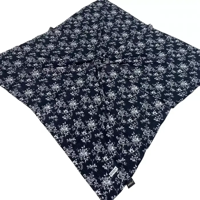 Bonjela Desenli Siyah-Beyaz Mio Cazz Eşarp (SB-99-11)