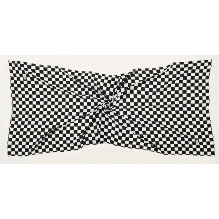 Bonjela Desenli Siyah-Beyaz Mio Cazz ŞAL (MC-98-03)