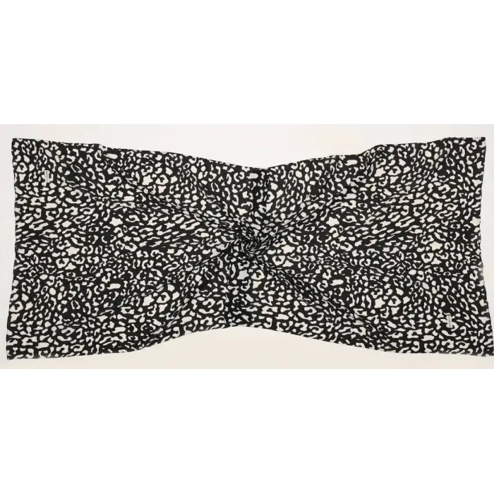 Bonjela Desenli Siyah-Beyaz Mio Cazz ŞAL (MC-98-12)