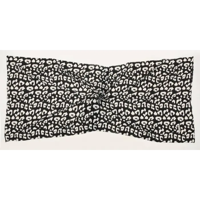 Bonjela Desenli Siyah-Beyaz Mio Cazz ŞAL (MC-98-14)