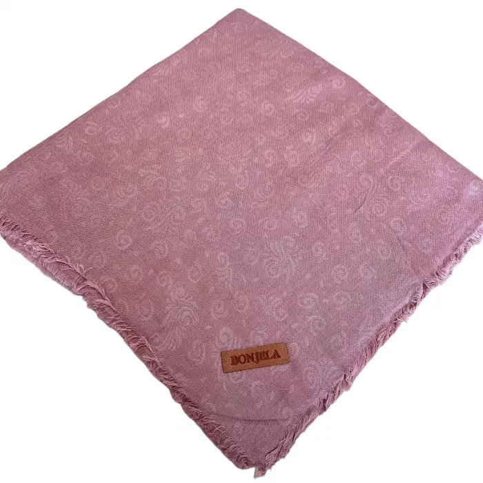 Bonjela Jakarlı Pamuk Mevsimlik Eşarp (JKR9631)