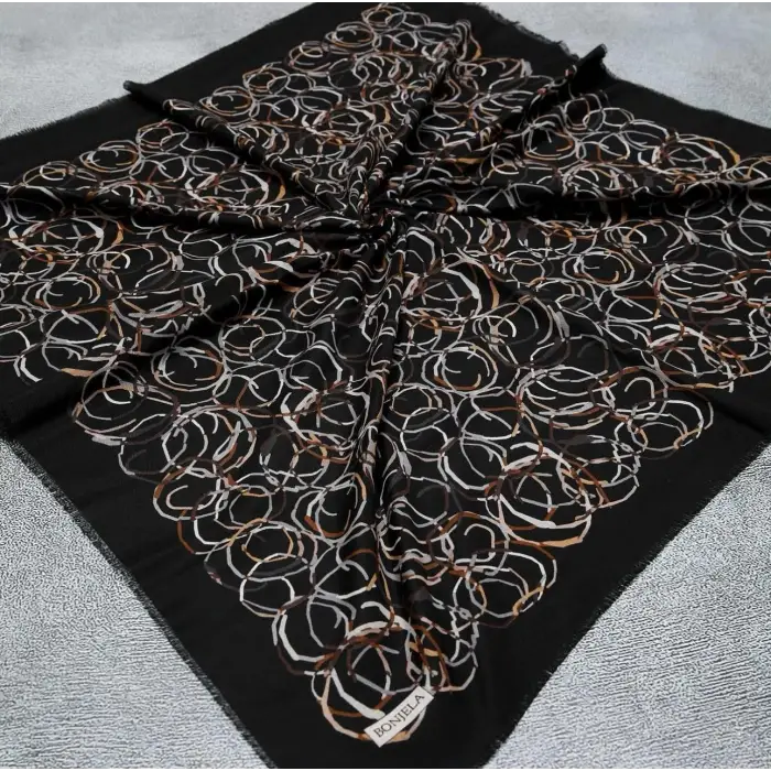 Bonjela Sökme Mono Koton eşarp (FE469-07)