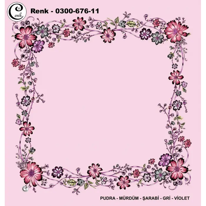 Cenk 100cm Ortası Boş Oyalık Yazma (Cnk-676-11)