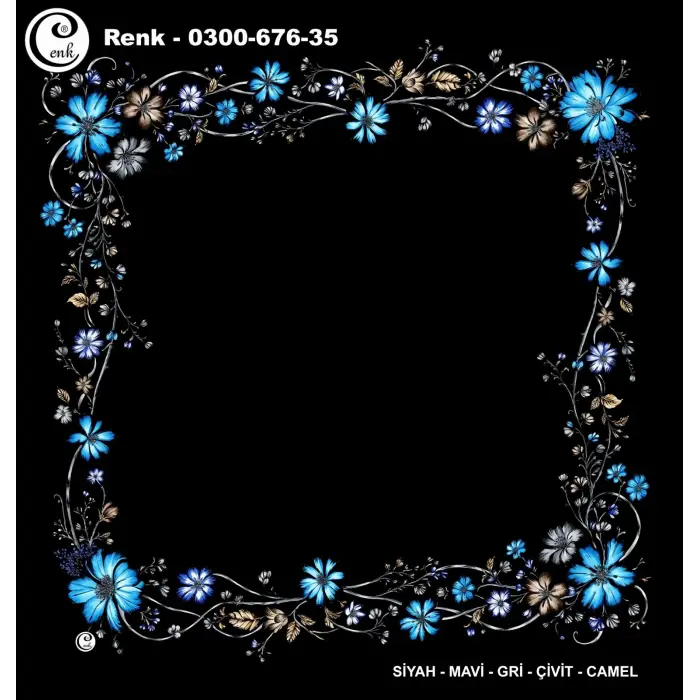 Cenk 100cm Ortası Boş Oyalık Yazma (Cnk-676-35)