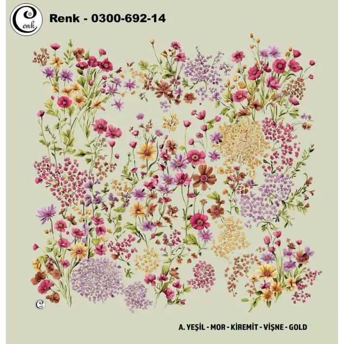 Cenk 100cm Oyalık Yazma (Cnk-652-14)