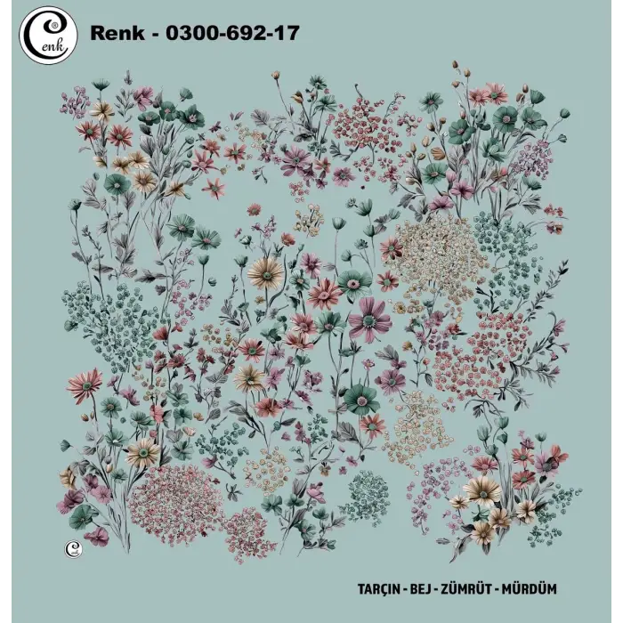 Cenk 100cm Oyalık Yazma (Cnk-652-17)