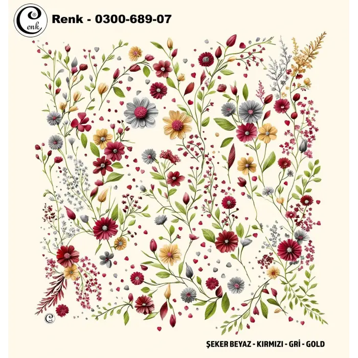 Cenk 100cm Oyalık Yazma (Cnk-689-07)