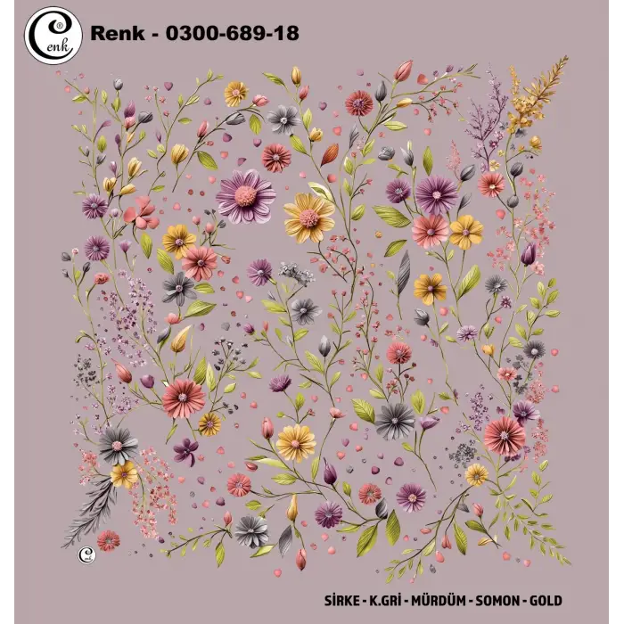 Cenk 100cm Oyalık Yazma (Cnk-689-18)