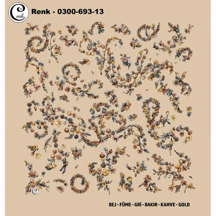 Cenk 100cm Oyalık Yazma (Cnk-693-13)