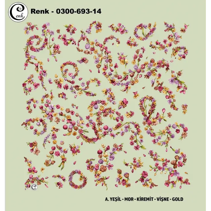 Cenk 100cm Oyalık Yazma (Cnk-693-14)