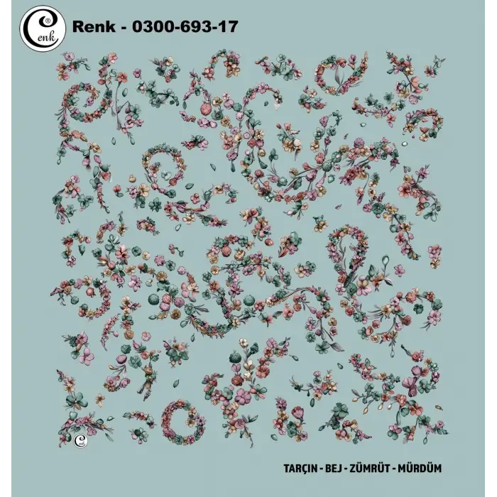 Cenk 100cm Oyalık Yazma (Cnk-693-17)