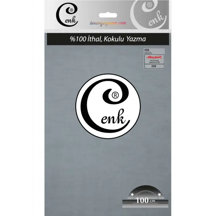 Cenk Düz 100cm İndigo Yazma (301-058)