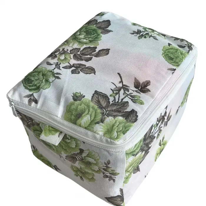 Desenli Çorap Hurcu Yeşil Renk 30*22*18 cm 1 adet (Hurc9704)