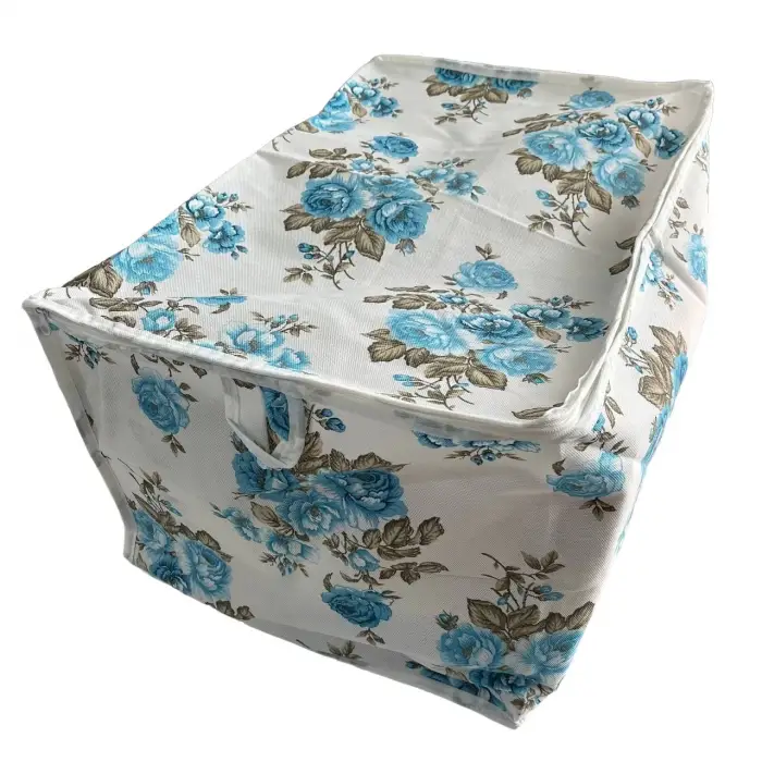 Desenli Yastık Hurcu Mavi Renk 60*40*35 cm 1 adet (Hurc9805)