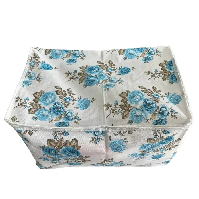 Desenli Yorgan Hurcu Mavi Renk 100*50*50 cm 1 adet (Hurc9501)