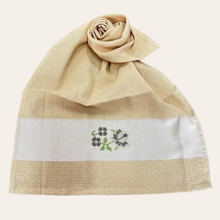 Durul Nakışlı Peçete Keten Mutfak Havlusu 50*30 cm (pçt9907)