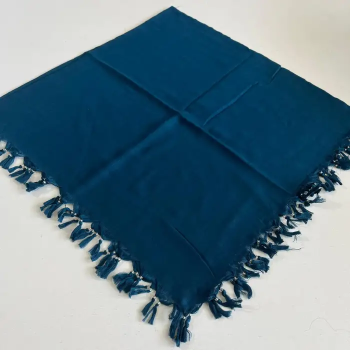 Düz Koton Sökme Boncuklu Tülbent (sm-4505)