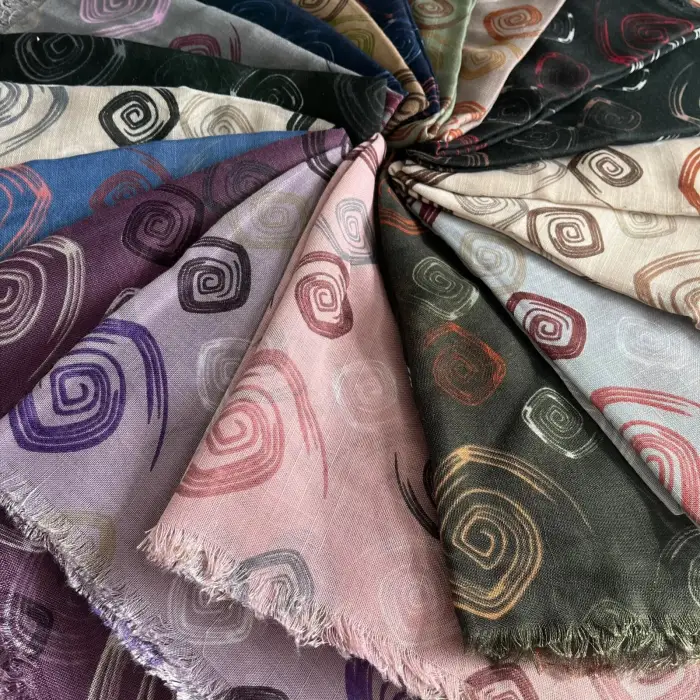 Eyfel Flamlı Koton Eşarp (FE512-15)