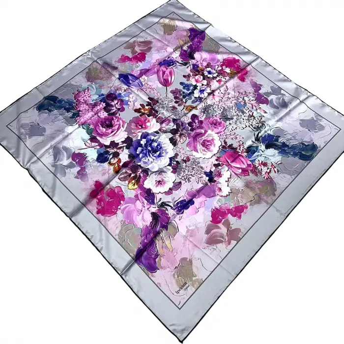 İpekten Dijital Twill Eşarp (TE9602)