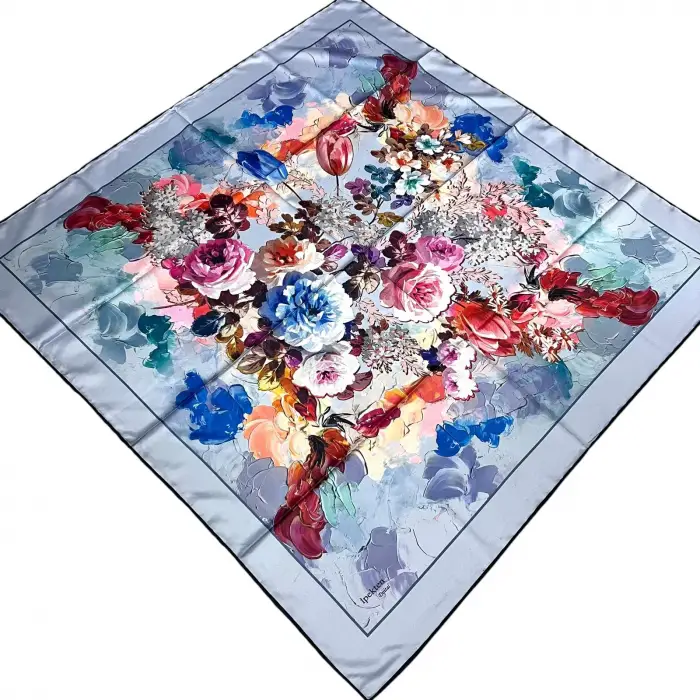 İpekten Dijital Twill Eşarp (TE9604)