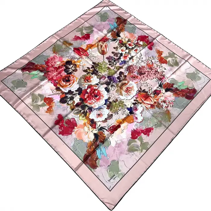 İpekten Dijital Twill Eşarp (TE9605)