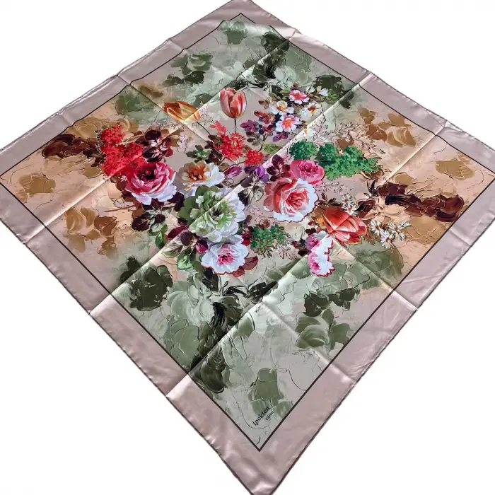 İpekten Dijital Twill Eşarp (TE9610)