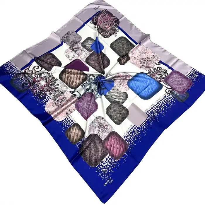 İpekten Dijital Twill Eşarp (TE9701)