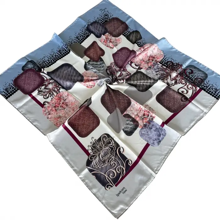 İpekten Dijital Twill Eşarp (TE9709)