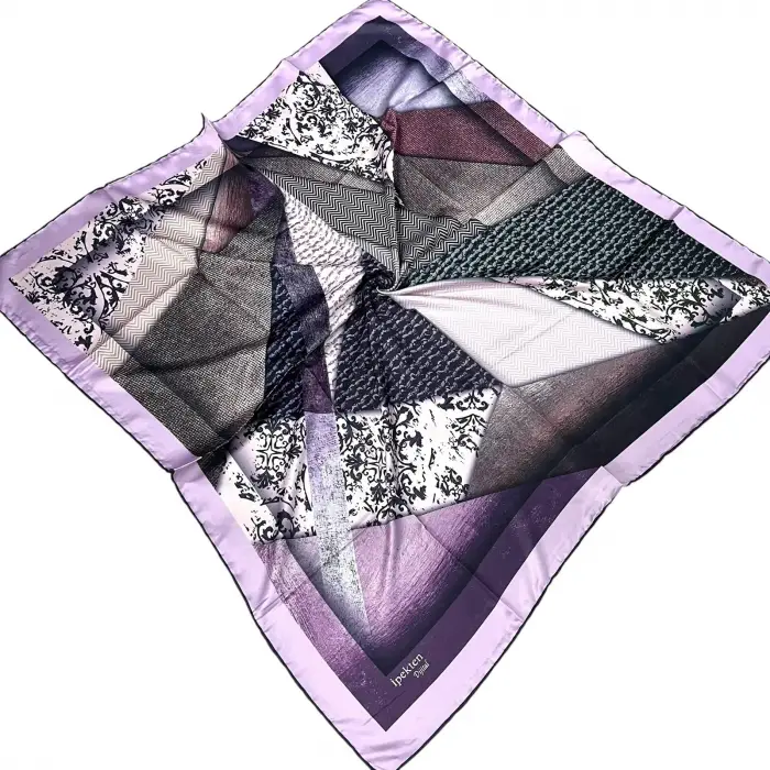 İpekten Dijital Twill Eşarp (TE9708)