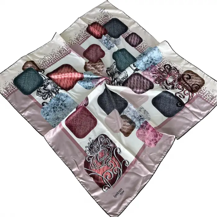 İpekten Dijital Twill Eşarp (TE9710)