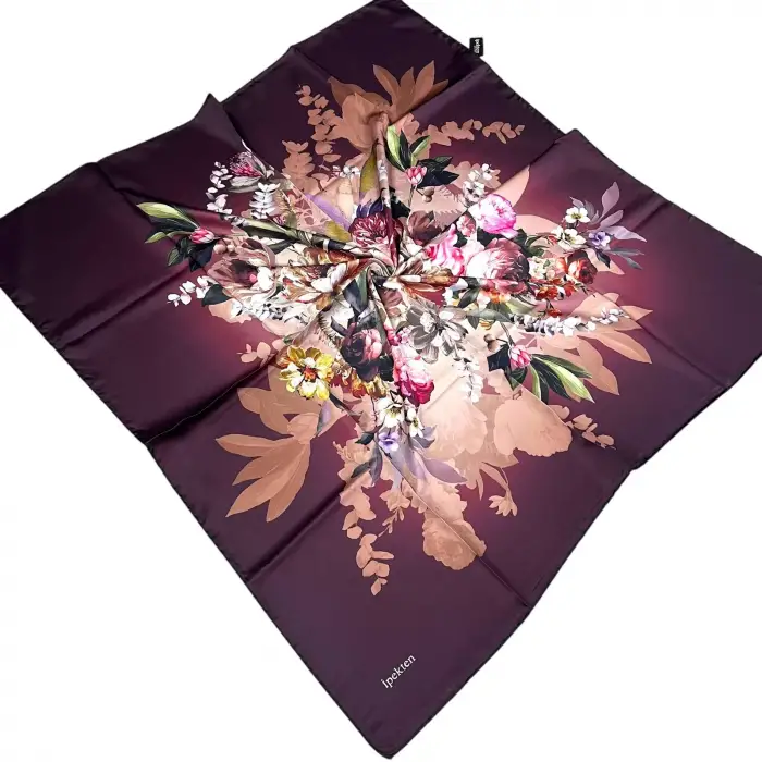 İpekten Dijital Twill Eşarp (TE9801)