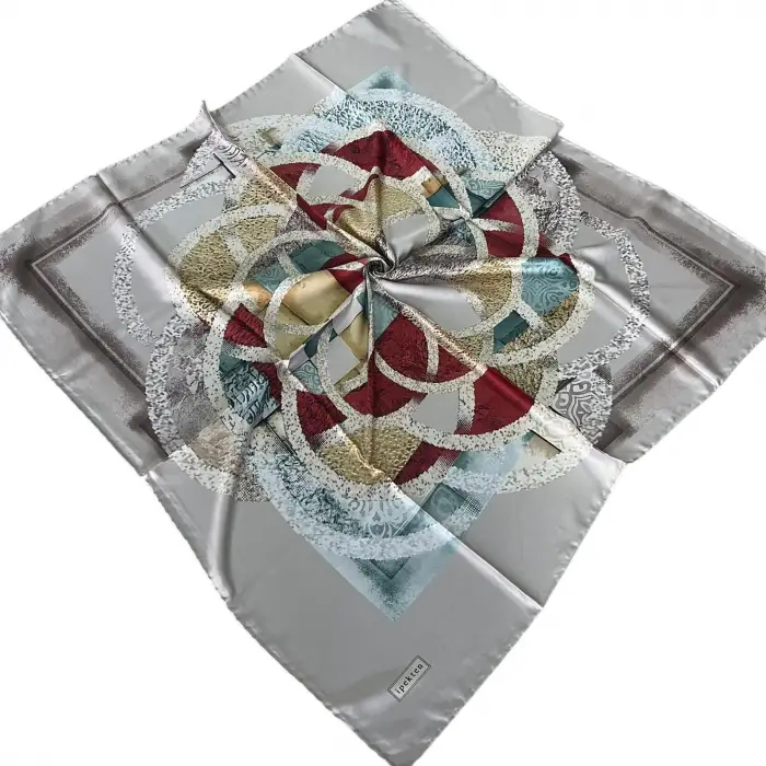 İpekten Dijital Twill Eşarp (TE9903)